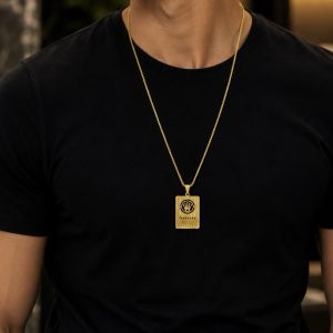 Steel male necklace 009