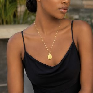 Gold steel tribe female necklaces 001