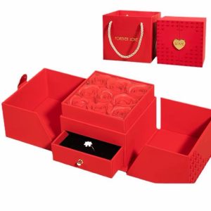 Red everlasting rose box