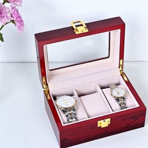 Wine Formica 3 slots Watch organizer