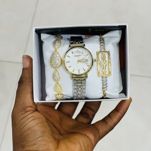 Two toned Rebirth watch female combo