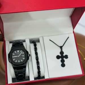 Black patek male combo with plastic box 001
