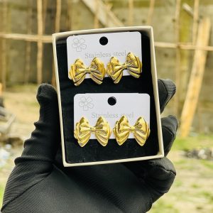 Bow tie earrings