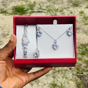 Silver steel love combo comes boxed 002