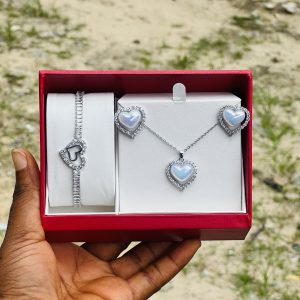 Steel silver love combo comes boxed 006