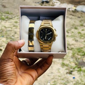 Gold black patek male combo 003