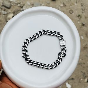 Silver small Cuban bracelet