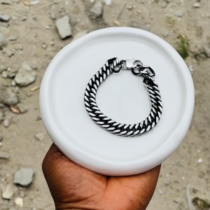 Silver medium Cuban bracelet