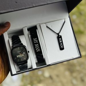 Casio black set boxed engraved 002