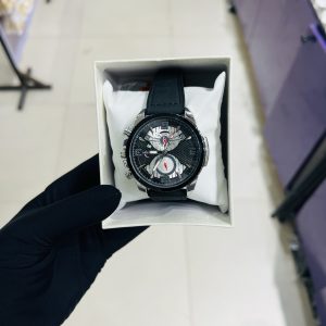 Heryi black silver watch