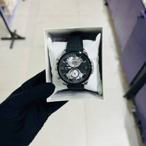 Heryi black silver watch