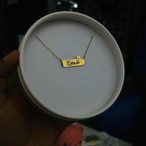 Engraved gold butterfly necklace comes with exact box