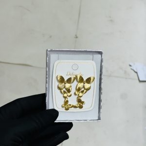 Delicate triple butterfly earrings