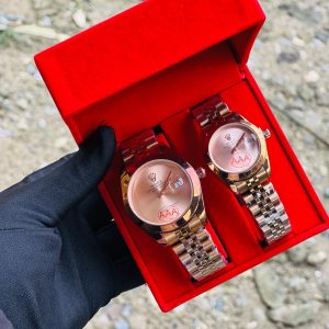 Rose gold Rolex couples combo comes boxed  001