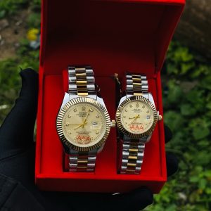 Two stoned presidential gold face couples combo comes boxed 007