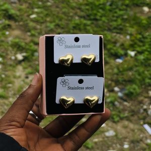 Oil drop love earrings