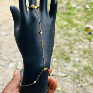 Gold stone bracelet 002