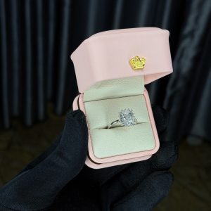 Silver snowflake engagement ring size 9