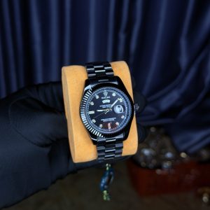 Rolix presidential black face watch