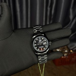 Rolix presidential black face watch