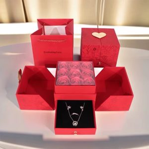 Red everlasting rose box