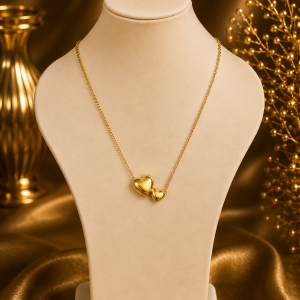 Gold love necklace 005