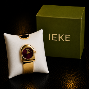 IEKE GOLD WINE FACE comes boxed