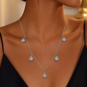 Steel silver necklace 1