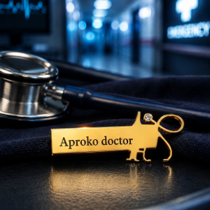 Engraved gold medical dog tags 004