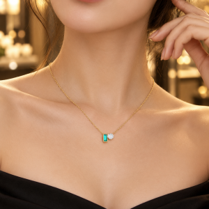 18 karat dainty necklace 009