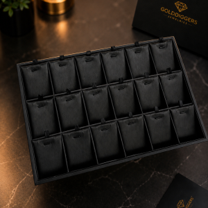 Black 18 slot necklace board