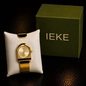 IEKE GOLD GOLD FACE watch  comes boxed