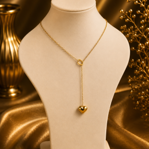 Gold love necklace 003