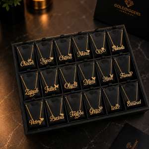 Black 18 slot necklace board