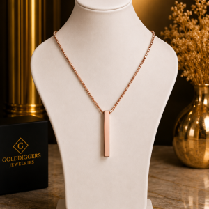 Rose gold necklace 015