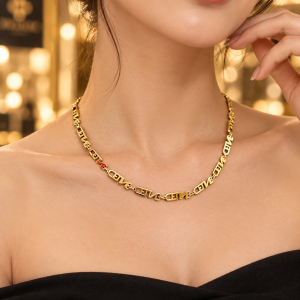 18 karat dainty necklace 008