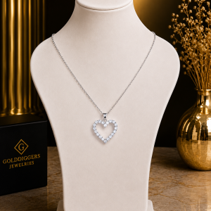 Silver love necklace 017