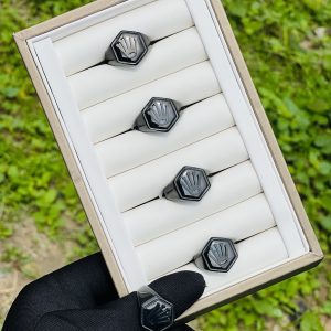 Steel black Rolex ring 005 size 10