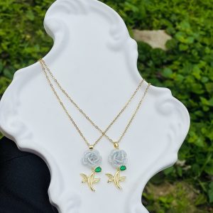 Steel gold necklace1pcs 10