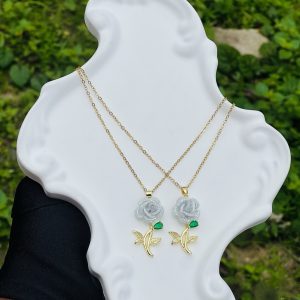 Steel gold necklace1pcs 10