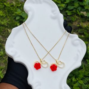 Steel gold red1pcs 11
