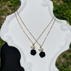 Steel gold black necklace1pcs 14