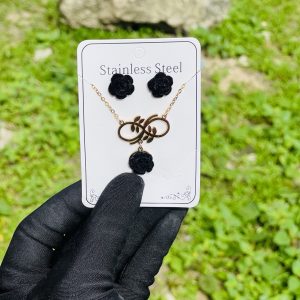 Steel gold black sets
