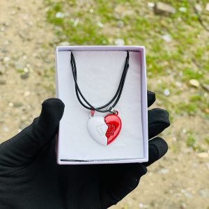 White and red necklace 7