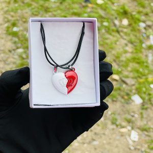 White and red necklace 7