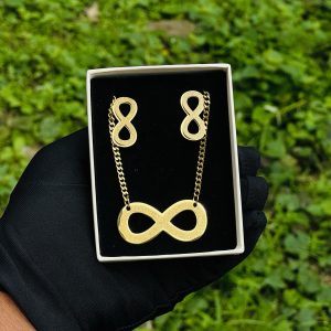 Steel infinity necklace sets 1
