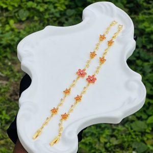 Fashion orange flower bracelet