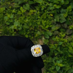 Emerald silver ring 002    1pcs
