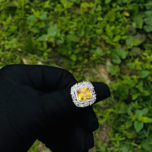 Emerald silver ring 002    1pcs