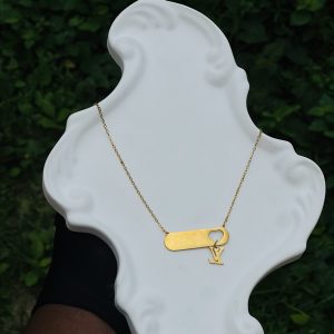 Engraved  Louis Vuitton necklace 001